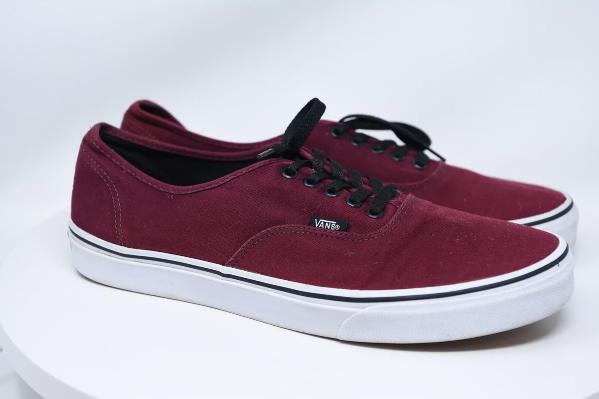 Contestar el teléfono Emborracharse Pavimentación Vans Eras Low Top Maroon / Burgundy 500714 Mens 11.5 | eBay