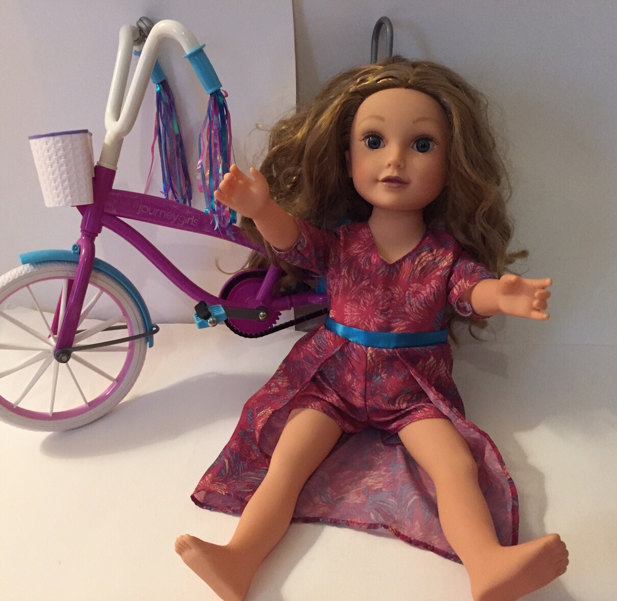 Journey Girls 18" Doll and Bike Set!- MIKAELLA, Amazingly CLEAN! Nice Set!