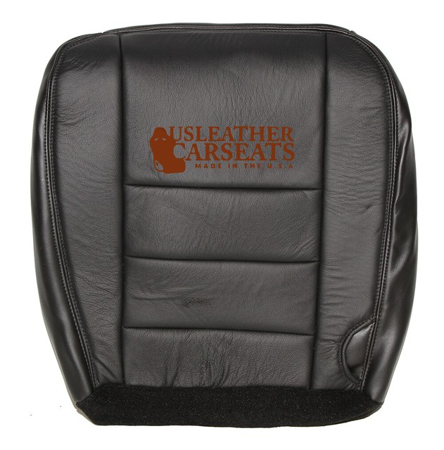 20022007 Ford F250 F350 Passenger Side Bottom Leather Seat Cover Black