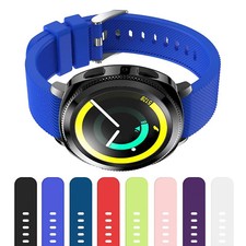StrapsCo Silicone Rubber Replacement Watch Band Strap for Samsung Gear Sport