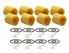 Wix Set of 8 Engine Motor Oil Filters (Metal Free) For Lexus Toyota
