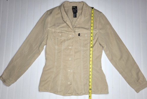 Dana B & Karen Women’s Khaki Shirt or Jacket Button Front Casual Pockets Sz: 10 - Picture 5 of 9