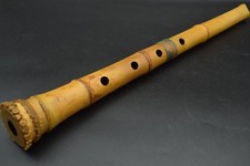 Japanese antique Vintage Shakuhachi Flute Instrument length 51.0cm Bamboo Japan