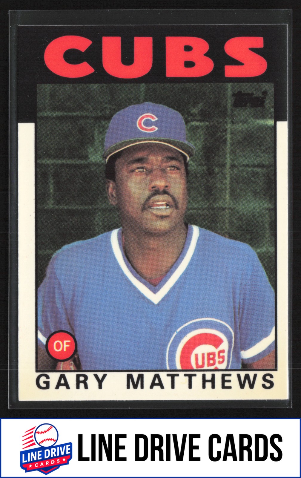 1986 Topps #485 Gary Matthews Collector's Edition (Tiffany) Chicago Cubs
