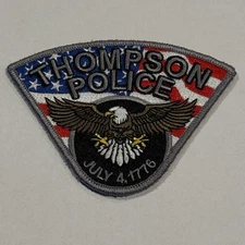 Thompson Township Police - 4th Of July - Flag - Ohio