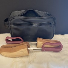 Men  s Wooden Shoe Stretcher/ Travel Horn/shoe 12.5  Long / Travel Bag