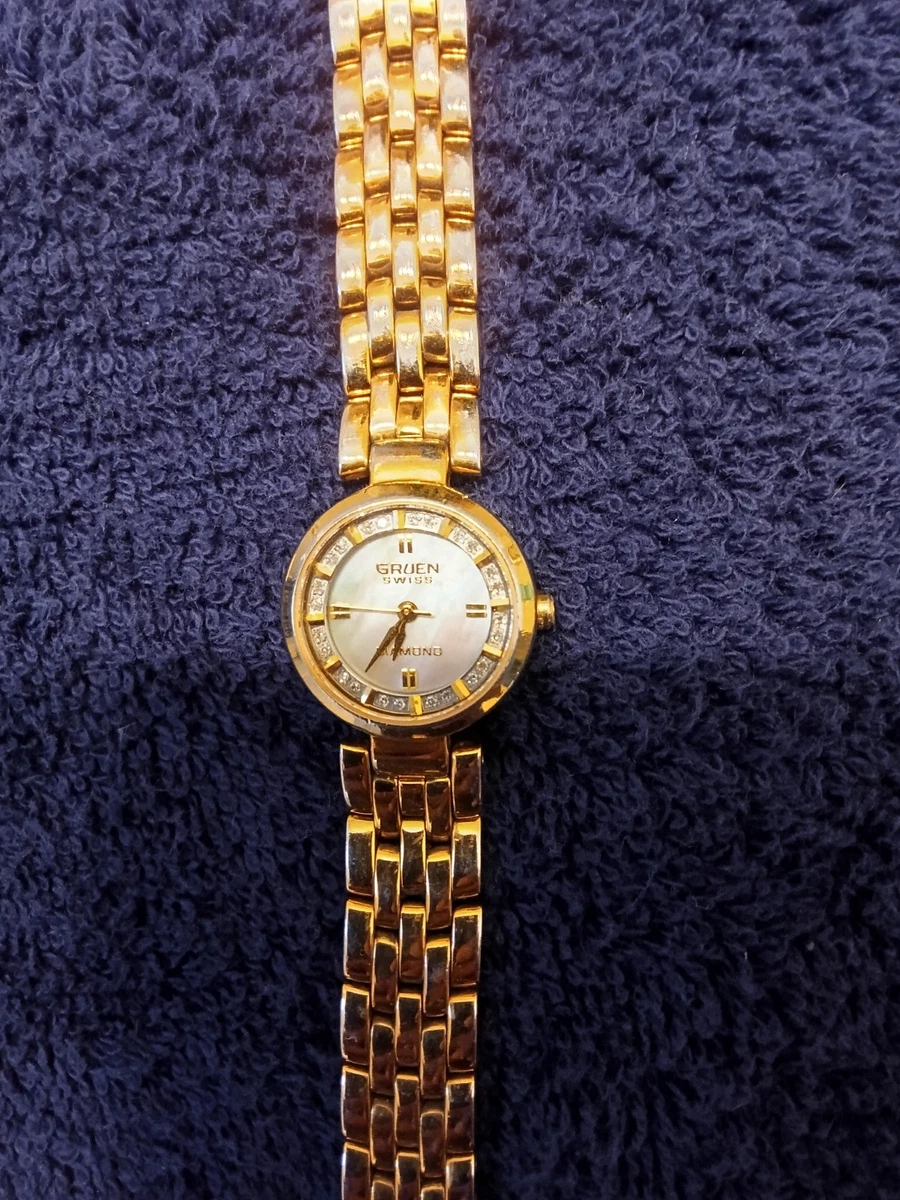 Geneve By Gruen GN8017 New‎ Battery Ladies Watch 22MM 7\