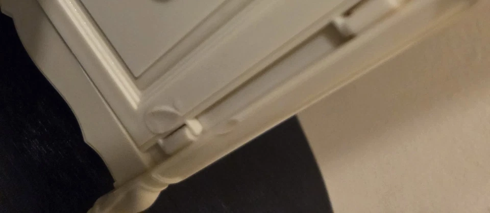 Vintage Marx Sindy Doll Dining Table Chairs China Cabinet Bed Vanity Accessories - Image 4 of 4