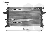 VAN Wezel MotorküHler WasserküHler 37002254 FüR Opel Astra Zafira CC Classic T98
