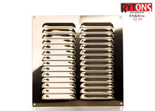 Solid Brass Louvre Vent Wall Grille Metal Air Ventilator Cover Rytons All Sizes