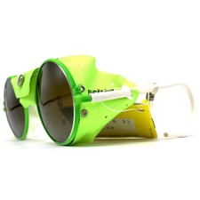 Vintage CEBE 246 Glacier Occhiali da Sole Anni 1990 Media Verde / Specchiato