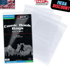 100 - BCW Current Modern Thick Resealable 2-Mil Polypropylene Comic Book Bags 
