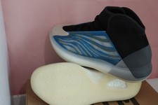adidas Yeezy Quantum Men's Mid Top Lace-Up Sneakers Black/Blue/White US 10