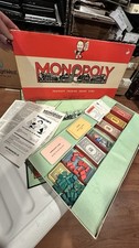Vintage 1957-1960 Monopoly Board Game Parker Brothers UK Waddingtons Complete
