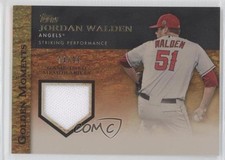 2012 Topps Golden Moments Relics Series 2 Gold 74/99 Jordan Walden #GMR-JWA 9cp
