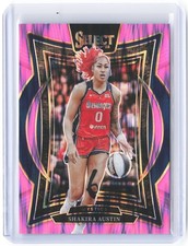 2025 Panini WNBA Select Shakira Austin #5 Concourse Pink Flash Prizms