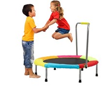 3FT Children's Trampoline with Safety Handle for Indoor and Outdoor Use
