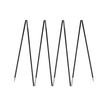 Black Toughness Hiking Camping Tent Fiberglass Fiberglass Tent Pole Ft