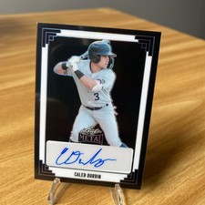 2024 Leaf Metal 1991 Leaf Autographs Caleb Durbin #91A-CD2 Black /5