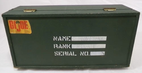 Vintage 1964 GI Joe 12" Figure Doll Footlocker For Accessories Parts No Trays