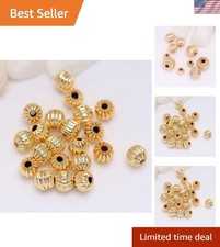 100Pcs 4Mm Hypoallergenic Gold Filled Jewelry Making Spacer Beads