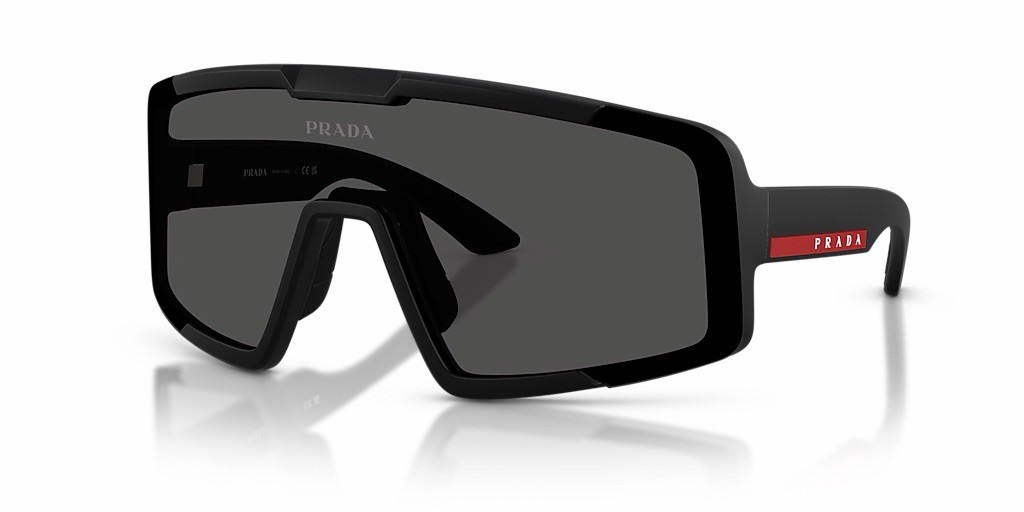 PRADA LINEA ROSSA PS B07S 1BO06F Matte Black Dark Gray Large Sport