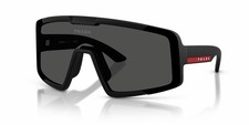 PRADA LINEA ROSSA PS B07S 1BO06F Matte Black Dark Gray Large Sport Sunglasses