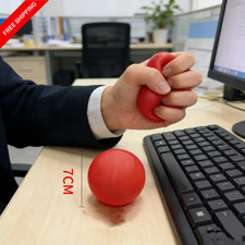 Hand Exercise Ball Grip Strength Trainer Stress Relief Therapy Rehab Ball