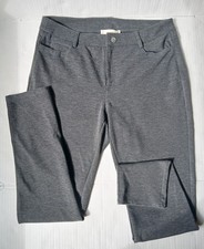 Michael Kors Women's Gray Knit Slim Straight Dress Pants Pockets 10