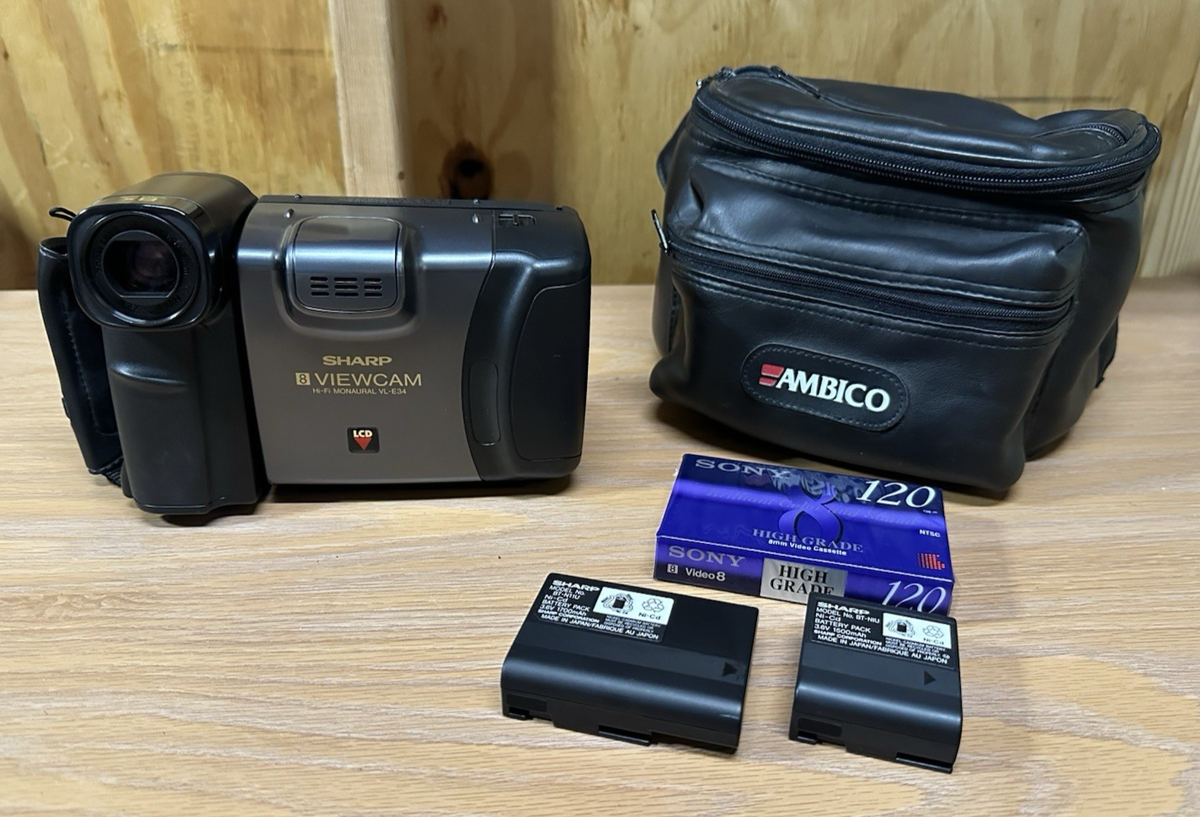 Sharp VL-E34 8 ViewCam Hi-Fi Monaural 8x Power Zoom Camcorder