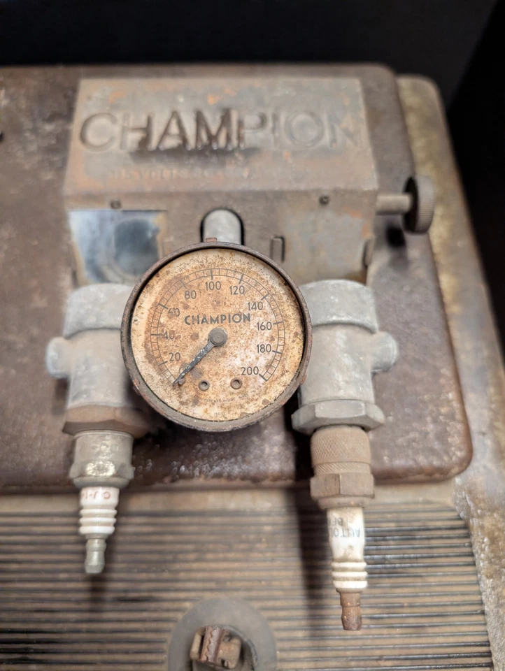 Limpiador de bujías Champion de colección probador bláster pantalla publicitaria sin probar  Foto 2 de 4