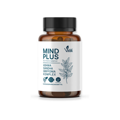 Mind Plus Kapseln   Balance für Körper & Geist   60 Kapseln | Vital Happiness