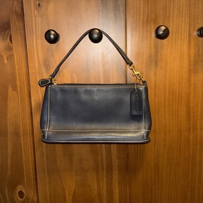 60枚 ⑥ Vintage COACH BLEEKER DEMI Navy Leather Mini Shoulder Bag 9311 | eBay