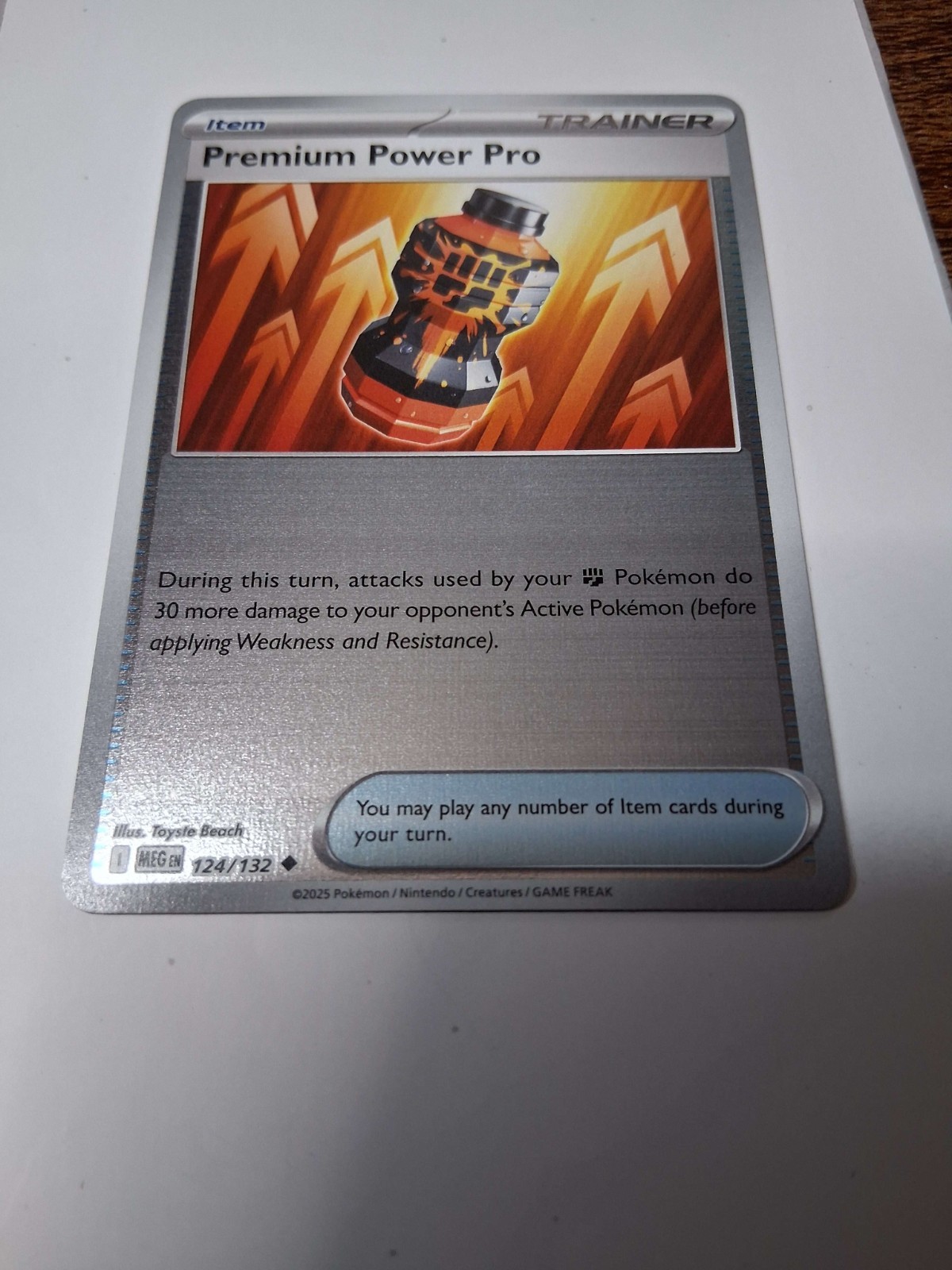 Premium Power Pro - 124/132 - ME01: Mega Evolution REVERSE Holo NM