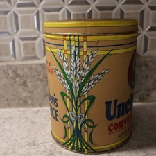 Vintage Uncle Ben's Converted Long Grain Rice Tin 1985 64 Oz 4 lbs