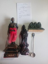 LOT Unique Middle Eastern Statues Asian Spoon Buddhist Thai Metal