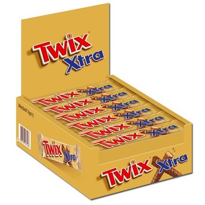(12,64 /1kg) Twix XTRA, Riegel, Schokolade, 30 Riegel