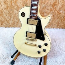 Guitarra Eléctrica Epiphone Les Paul Custom 1998-2004 Blanco Crema Hecha en Japón
