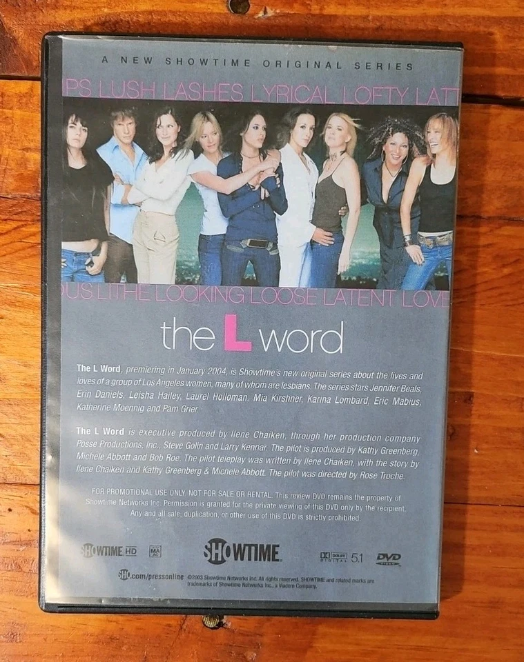 The L Word Promo Dvd Original Pilot 2003! Showtime! Jennifer Beals Leisha Hailey - Image 2 of 4