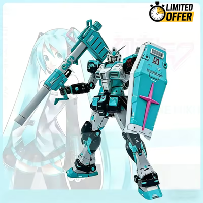 #ad RG40B 1 144 RX 78 2 Ver 2.0 Hatsune Miku Color Gunpla Model Kit Toy $38.99