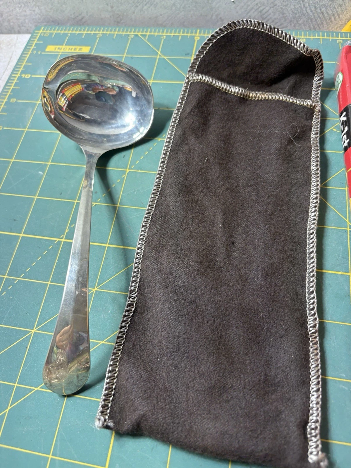 Gerity "Georgian" G 48 Silver Plate Large Soup Ladle 8Vintage uu