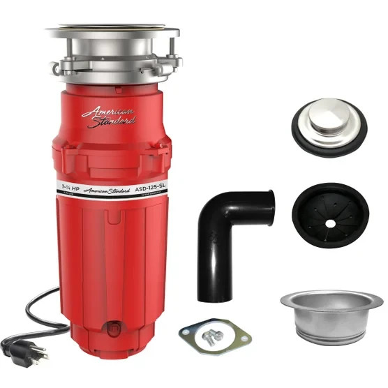 American Standard Slim Line 1.25HP Food Waste Disposer Red - ASD-125-SL  1412931