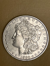 1880-P Morgan Dollar - Visible "Doubled Date" Variety (1 & 8)