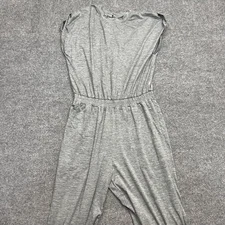 Vuori Jumpsuit Womens Small Gray Sleeveless Elastic Waist Wide Leg Lounge