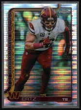 2025 Topps Chrome Football Zach Ertz Washington Commanders Pulsar Prizm 