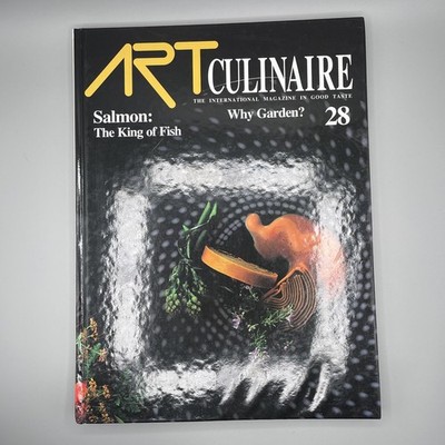 Art Culinaire Magazine Spring 1993 Issue 28 Salmon King of Fish Chef Cooking VTG