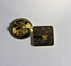 Vintage GM General Motors Square Logo Gold-Tone Lapel Pin Tie Tack — photo 2