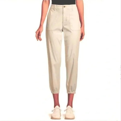 Joe's Jeans Utility Joggers Pants Women's Size 27 Beige Khaki High Rise Cropped