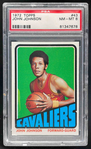 1972-73 Topps #43 John Johnson PSA 8