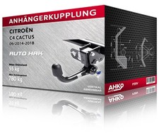 Anhängerkupplung für Citroën C4 CACTUS, Bj. 09/2014-2018 (P39V)